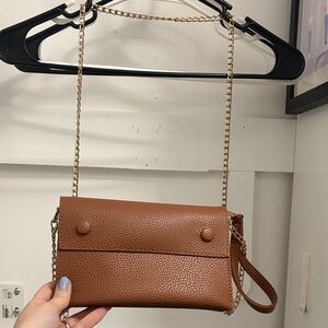 Brown Leather Crossbody Bag